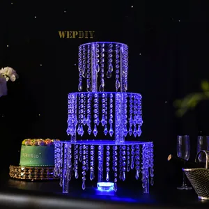 婚礼蛋糕架装饰水晶亚克力婚礼蛋糕展示架