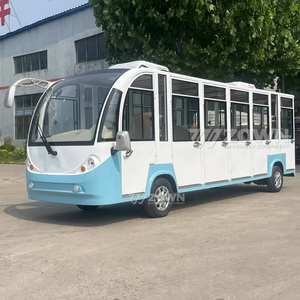 รถบัสไฟฟ้าท่องเที่ยวแบบเปิดประทุน 8-23 ที่นั่ง ได้รับการรับรองมาตรฐาน CE ใช้พลังงานแบตเตอรี่ - Product Image 5