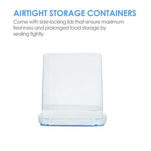 กล่องเก็บอาหาร LYT275 แบบขายส่ง 4 ชิ้น กล่องเก็บซีเรียลในครัว สำหรับเก็บพาสต้า ชา กาแฟ น้ำตาล - Product Image 6