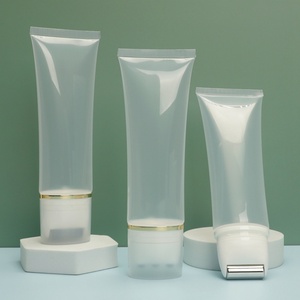 Transparent Cream Cosmetic Lotion Massage 200ml PP Empty <b>Plastic</b> <b>Tube</b> Glossy Matte Soft Squeeze Package Screen Printing - Product Image 5