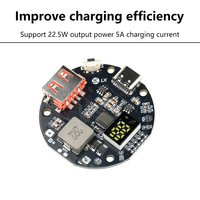 Module de circuit imprimé pour batterie externe 22,5 W avec charge rapide bidirectionnelle PD/QC pour carte DIY au phosphate de fer et de lithium 3,2 V