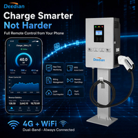Cargador de Pared para Vehículos Eléctricos Deedian de 20KW, 30KW, 40KW, CCS2 GBT, Estación de Carga Rápida, Aplicación Inteligente OCPP, para Espacios Comerciales, OEM