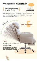 Chaise de bureau et de maison moderne et confortable, dossier inclinable pour ordinateur, design de canapé paresseux, chaise relaxante