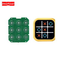 Jeu de Tic Tac Toe, carte PCBA 3x3, musique et lumières, apprentissage précoce, carte mère personnalisée OEM