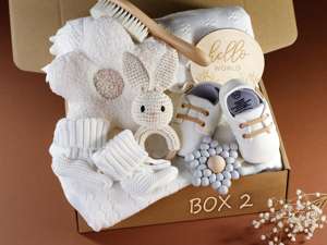 Kaiyue bebé orgánico blanco bambú algodón envoltura suave recién <span class=keywords><strong>nacido</strong></span> ducha recibir muselina <span class=keywords><strong>hilo</strong></span> bebé tejido mameluco <span class=keywords><strong>conjunto</strong></span> de zapatos - Product Image 3