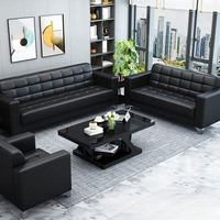 Ensemble de canapés modulaires de direction pour invités, style européen moderne, pour réception de bureau