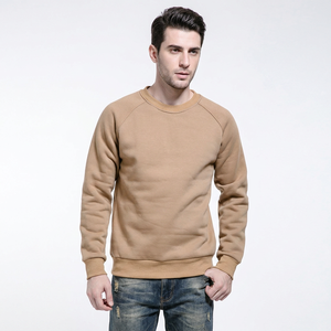 Wholesale 100% Polyester Crew Neck <b>Sweatshirts</b> Custom Solid Color Embroidered and Beaded Techniques OEM Service for Men - Product Image 1