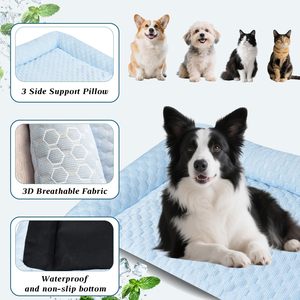 Tapis rafraîchissant portable épaissi pour petits chats/chatons, compatible avec les lits et les cages, pour usage intérieur - Product Image 2