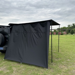 Tenda laterale larga 2500mm SUV 4WD tenda tenda finestra telo di estensione in stile moderno campeggio auto <span class=keywords><strong>tende</strong></span> anteriori nero - Product Image 2
