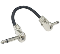 Neues Produkt, heiß begehrt: 6,35 mm (1/4 Zoll) rechtwinkliges Gitarren-Patchkabel, plattiert, für elektrische Mikrofone, Verstärker und Lautsprecher.
