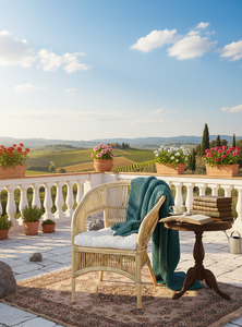 Chaise en rotin moderne Fabiano, meubles d'extérieur pour hôtel en Indonésie, fabrication artisanale, sièges durables de haute qualité - Product Image 6