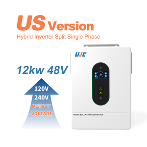 UNC UL1741 10kw/12kw 110v/220v 120V/240v 48v 51.2v Híbrido Inteligente 50HZ/60HZ Monofásico Bifásico Doble MPPT Conectado/Desconectado a la Red 160A - Product Image 1