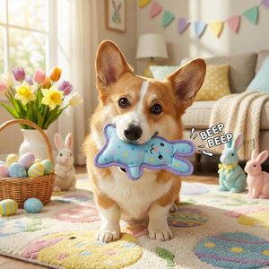 Juguetes Personalizados para Mascotas, Lindos y Resistentes, Diseño de Conejo Impreso en Tela Oxford, Juguetes de Peluche con Sonido para Perros - Product Image 4