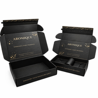 Boîte d'expédition à bande adhésive en carton ondulé B pour parfums, cosmétiques et soins de la peau, emballage personnalisé OEM pour marques en ligne