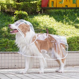 Impermeable Transparente para Perros con Ala Ancha de EVA, Poncho de Lluvia para Mascotas con Cobertura Total para Perros Grandes y Pequeños, Tallas XS-XL - Product Image 1
