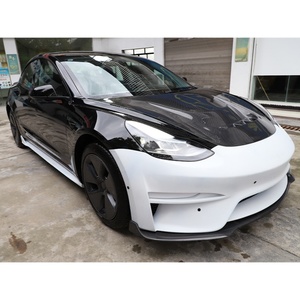 2017-2025 Car Modification Upgrade Gen1 Resin Body <b>Kit</b> Front Rear Bumper Lip <b>Engine</b> Hood Side Skirt for Tesla <b>Model</b> 3 - Product Image 4