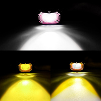 Focos LED de 20W para Motos, Luz de Trabajo LED de Doble Color, Sistema de Iluminación LED para Motocicletas Harley