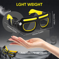 Lampe frontale LED rechargeable avec capteur de mouvement COB XPE, 5 modes, mains libres, pour réparation automobile, camping, randonnée, conduite de nuit