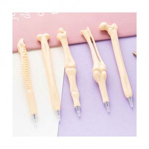 Personalized Bone-Shaped Ballpoint Pen <b>Creative</b> Office Stationery Unique Plastic Pen for Students Promotional <b>Gift</b> - Product Image 1