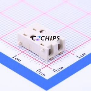 2834006-2 Spring Terminal Block SMD,P=4mm Connector ( Construction: 1x2P )( Pitch: 4mm )( Color: Off-White ) - Product Image 1