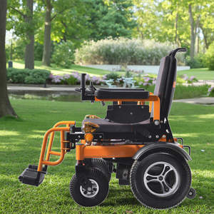 Cómodo Motor de potencia inteligente, silla de ruedas eléctrica todoterreno para adultos, asiento ancho, silla de ruedas eléctrica reclinable de aluminio - Product Image 4