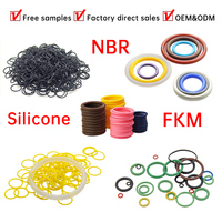 Anillos de Sellado de Goma NBR, EPDM, Silicona y FKM con Sección Transversal de 1.78mm, 2.62mm y 5mm, Precio de Fábrica, 20-90 Shore-A, -20-150C