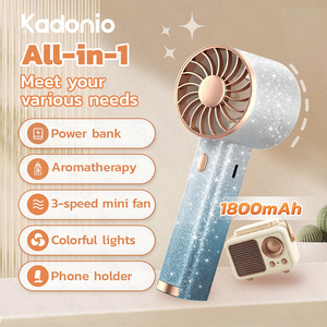 <span class=keywords><strong>Ventilateur</strong></span> <span class=keywords><strong>portable</strong></span> Kadonio à batterie au lithium, mini <span class=keywords><strong>ventilateur</strong></span> à main avec moteur turbo, dégradé givré, populaire pour la vente en gros - Product Image 2