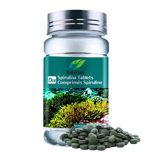 공장 주문을 받아서 만들어진 자연적인 Spirulina 해초 엽록소 생물학 적출 영양 보충교재 캡슐 정제 Gummies