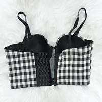 Meilleures ventes : Haut de soutien-gorge corset bustier pour femme, tendance, brillant, sexy, push-up, réglable, grande taille, avec bretelles