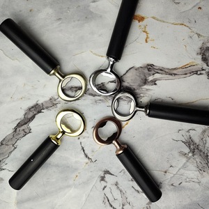 Zinc Alloy Bottle Opener Round 80x45x19mm With Long Rod For Beer Opening DIY Craft Use - Product Image 1