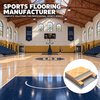 FIBA Certified Sports Birch Maple Wood Floor Football Court Indoor Solid Timber 22mm Professional Grade Eco-Friendly Flooring