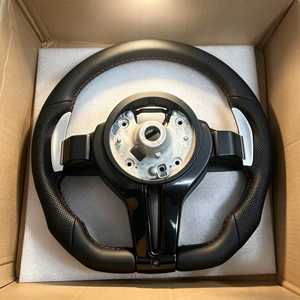 Volante Deportivo Ergonómico y Confortable para <span class=keywords><strong>BMW</strong></span> F30 E90 M3 <span class=keywords><strong>M5</strong></span> F07 F40 F80 X1 X2 X3 X4 con Costuras Cosidas a Mano, Fácil Instalación - Product Image 2