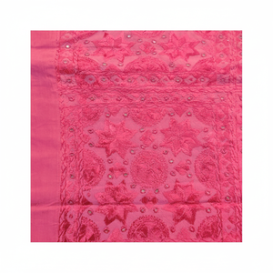 Indian Hand-Stitched Cotton <b>Quilt</b> Coverlet Embroidered Mirror Work Bed Cover for Home Decor Bohemian Sofa Couch <b>Throw</b> Blanket - Product Image 1