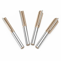 1/4" Batang Bulat 3 °   Mata Bor Router Profesional Spiral Lurus untuk Pengerjaan Kayu, Pembuat Alur & Pemotong Tepi untuk Mesin Trimmer Engraver