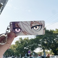 Porte-clés en acrylique créatif DIY, œil d'anime, sangle, marchandise fabriquée par les fans, Yoichi Isagi, porte-clés transparent