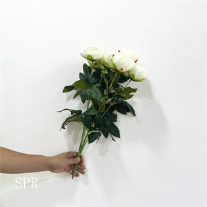 SPR <span class=keywords><strong>Ivoire</strong></span> <span class=keywords><strong>Mariée</strong></span> Soie FlowerPeony Décoration <span class=keywords><strong>De</strong></span> Mariage Fournitures En Gros Artificielle Rose Fleur <span class=keywords><strong>bouquet</strong></span> - Product Image 5