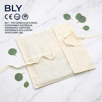 Sac de courses pliable en coton avec cordon de serrage, imprimé logo personnalisé, recyclé, pour emballage cadeau de bijoux et lettres - Vente en gros