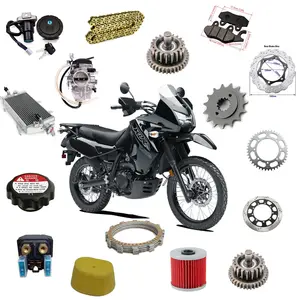 Motorcycle engine accessories brake spare parts radiator sprocket brake disc oil filter for Kawasaki KLR650