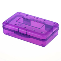 Offre Spéciale Pp Transparent Papeterie École Personnalisé en plastique transparent coloré étui à crayons grandes boîtes de rangement pour stylos pour garçons filles
