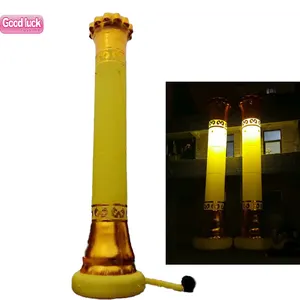 Sports event attraction blow up pillars custom Inflatable air torch model