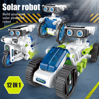 Zhorya Robot Solaire Scientifique 12-en-1 : Kit de Construction DIY, Outil d'Apprentissage Éducatif pour Enfants
