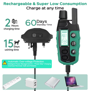 <span class=keywords><strong>Collar</strong></span> de Adiestramiento para Perros con Control Remoto Inteligente, Vibración, Sonido y Anti Ladridos, Varios Colores - Product Image 4