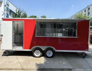 Camión de Comida para Parejas <span class=keywords><strong>con</strong></span> Dos Estaciones de Trabajo, Almacenamiento Compartido y un Pequeño Área de Descanso para Negocios de Comida Callejera Familiares - Product Image 5