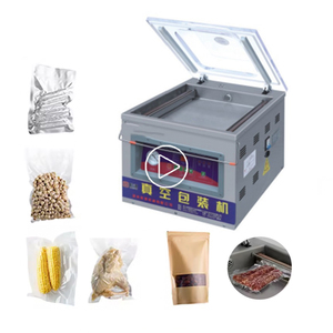 DZQ 400 2E 1500W Automatic Glass Single Chamber Double Sealing Strip Table Electric Vacuum Machine Bearing for Commodity Pouch - Product Image 1
