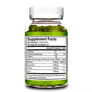 White Label Apple Cider Vinegar Gummy with Green Tea Keto Fat Burner &amp; <strong>Weight</strong> <strong>Loss</strong> Slim Diet - Product Image 5