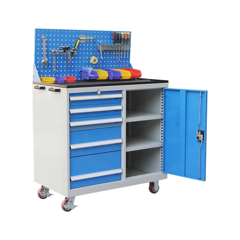 Metal Tool Trolley Workbench Rolling Box