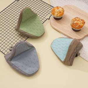 Guantes de silicona <span class=keywords><strong>para</strong></span> horno, <span class=keywords><strong>manoplas</strong></span> de <span class=keywords><strong>cocina</strong></span>, pinzas <span class=keywords><strong>para</strong></span> olla, guantes antideslizantes <span class=keywords><strong>y</strong></span> gruesos <span class=keywords><strong>para</strong></span> aislamiento térmico, herramientas de repostería - Product Image 3