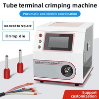 Machine à dénuder et à sertir les cosses pré-isolées TR-12 avec écran tactile et contrôle PLC, équipement de fabrication de câbles certifié CE