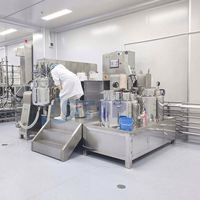Homogénéisateur de crème cosmétique, mélangeur, machine de fabrication de dentifrice, prix usine, machine d'émulsification sous vide avec certification CE