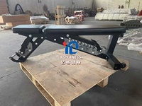 Banc de musculation multifonctionnel réglable avec positions inclinée, plate et déclinée pour l'entraînement avec poids et les sit-ups YG-A025